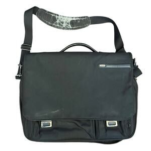 TUMI Alpha 26193D4 Laptop Briefcase Messenger Bag Black Shoulder Strap work bag